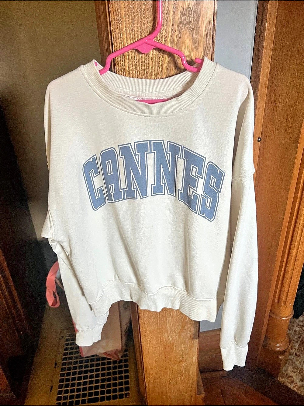 H&M Text-Motif Sweatshirt Girls 11-12Y White & Blue